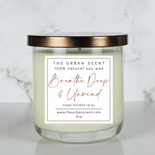 Load image into Gallery viewer, Breathe Deep &amp; Unwind (Eucalyptus &amp; Spearmint) Candle
