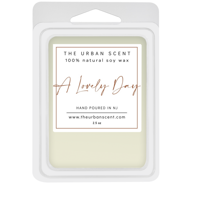 The Urban Scent 100% natural A Lovely Day scented soy wax melts. 2.5 oz Hand poured in NJ