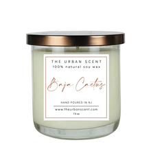 Load image into Gallery viewer, The Urban Scent 100% natural Baja Cactus scented soy candle. 7.5 oz Hand poured in NJ
