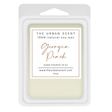 Load image into Gallery viewer, The Urban Scent 100% natural Georgia Peach scented wax melts. 2.5 oz Hand poured in NJ soy