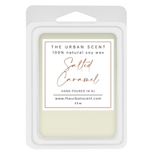 Load image into Gallery viewer, The Urban Scent 100% natural Salted Caramel scented wax melts. 2.5 oz Hand poured in NJ soy