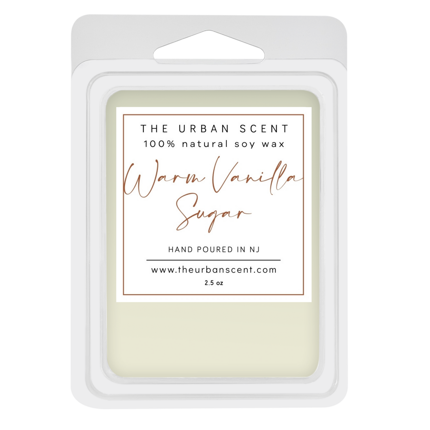 The Urban Scent 100% natural Warm Vanilla Sugar scented soy wax melts. 2.5 oz Hand poured in NJ