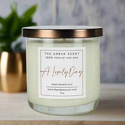 A Lovely Day scented soy candle, The Urban Scent