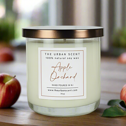 Apple Orchard scented soy candle, The Urban Scent