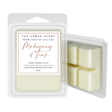 Load image into Gallery viewer, The Urban Scent 100% natural Mahogany Teakwood scented wax melts. 2.5 oz Hand poured in NJ soy
