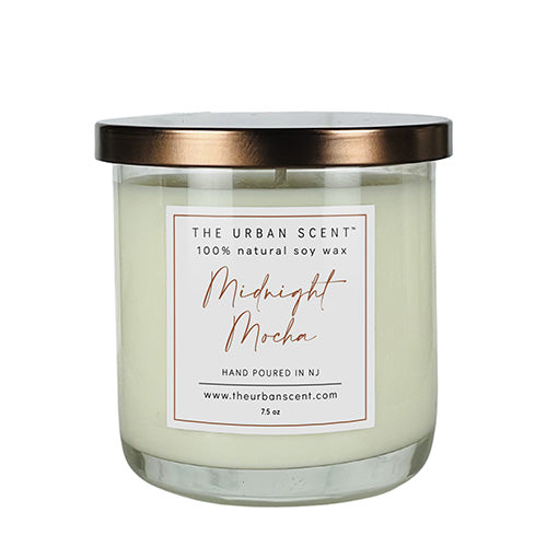 Midnight Mocha soy candle by The Urban Scent
