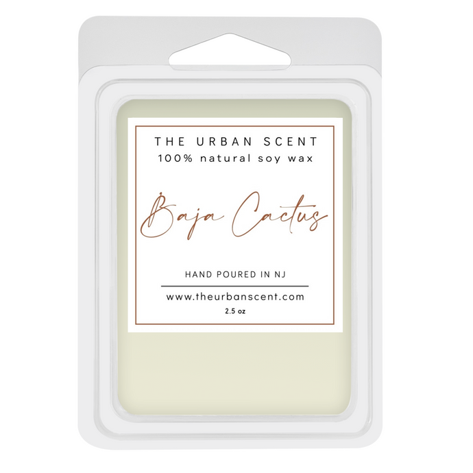 Baja Cactus  scented soy wax melts , hand poured - The Urban Scent