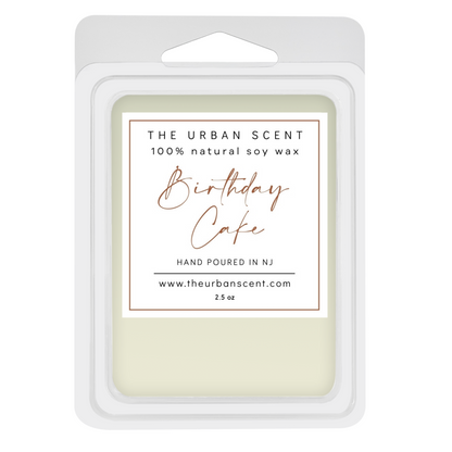The Urban Scent 100% natural Birthday Cake scented wax melts. 2.5 oz Hand poured in NJ soy