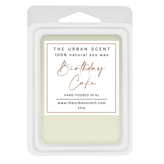 The Urban Scent 100% natural Birthday Cake scented wax melts. 2.5 oz Hand poured in NJ soy