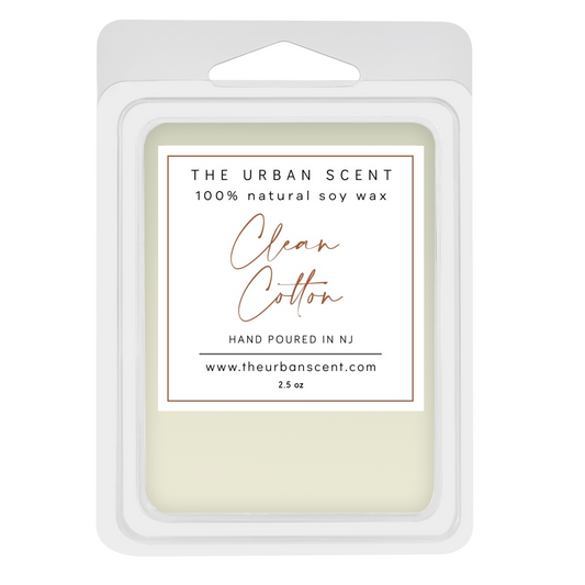 Clean Cotton scented soy wax melts , hand poured - The Urban Scent
