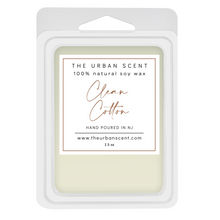 Load image into Gallery viewer, Clean Cotton scented soy wax melts , hand poured - The Urban Scent
