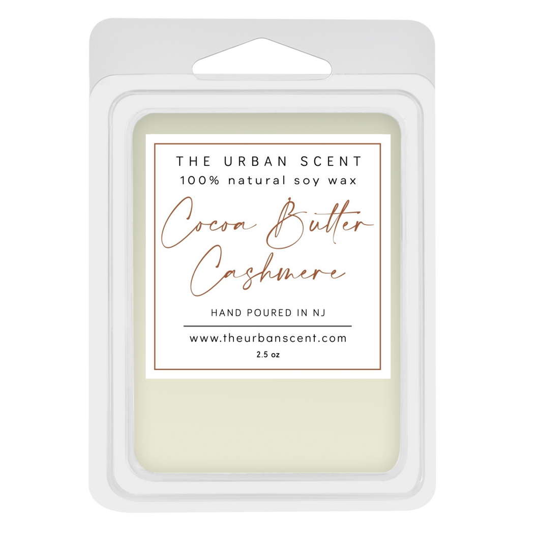 Cocoa Butter Cashmere scented soy wax melts , hand poured - The Urban Scent