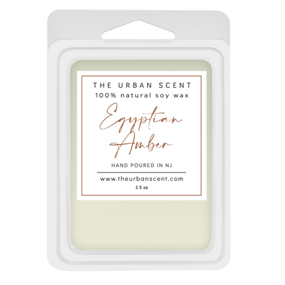 Egyptian Amber scented soy wax melts , hand poured - The Urban Scent