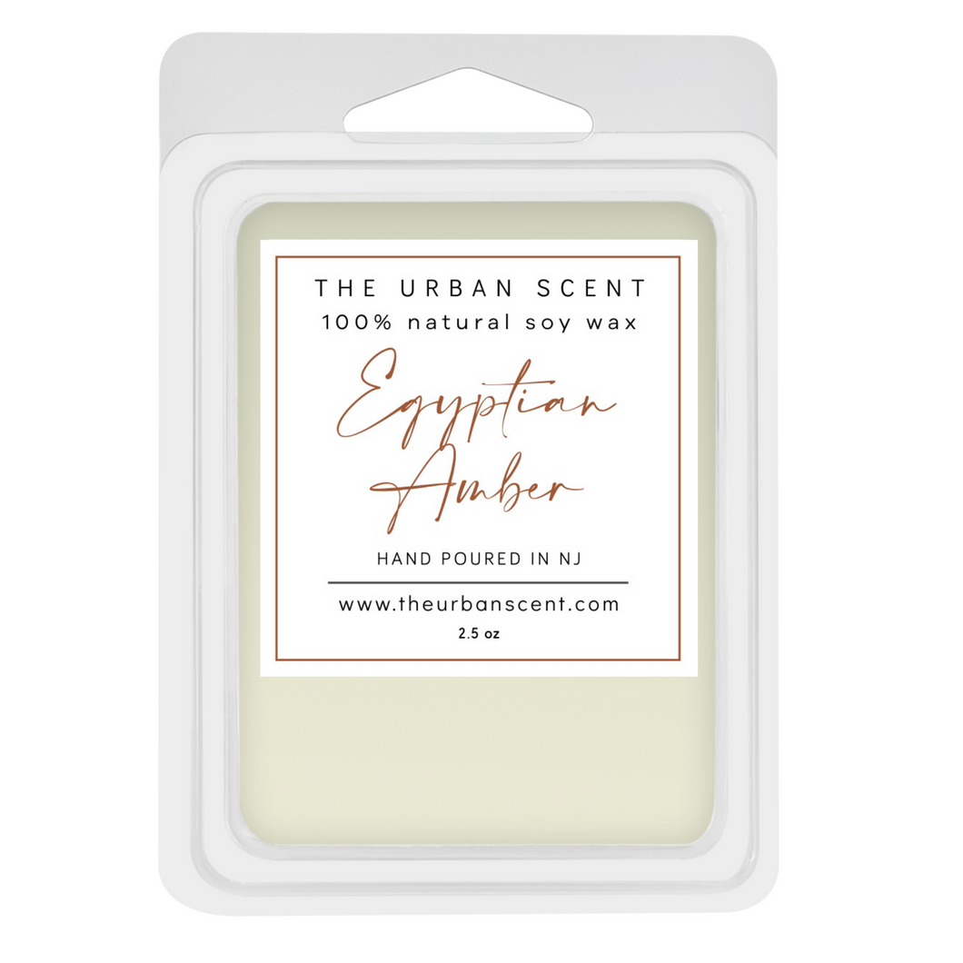 Egyptian Amber scented soy wax melts , hand poured - The Urban Scent