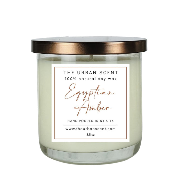 The Urban Scent 100% natural Egyptian Amber scented soy candle. 7.5 oz Hand poured in NJ 