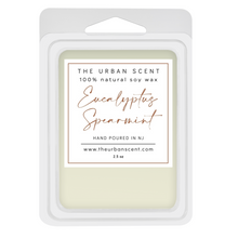 Load image into Gallery viewer, Eucalyptus Spearmint scented soy wax melts , hand poured - The Urban Scent

