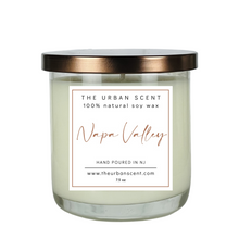 Load image into Gallery viewer, The Urban Scent 100% natural Napa Valley scented soy candle. 7.5 oz Hand poured in NJ
