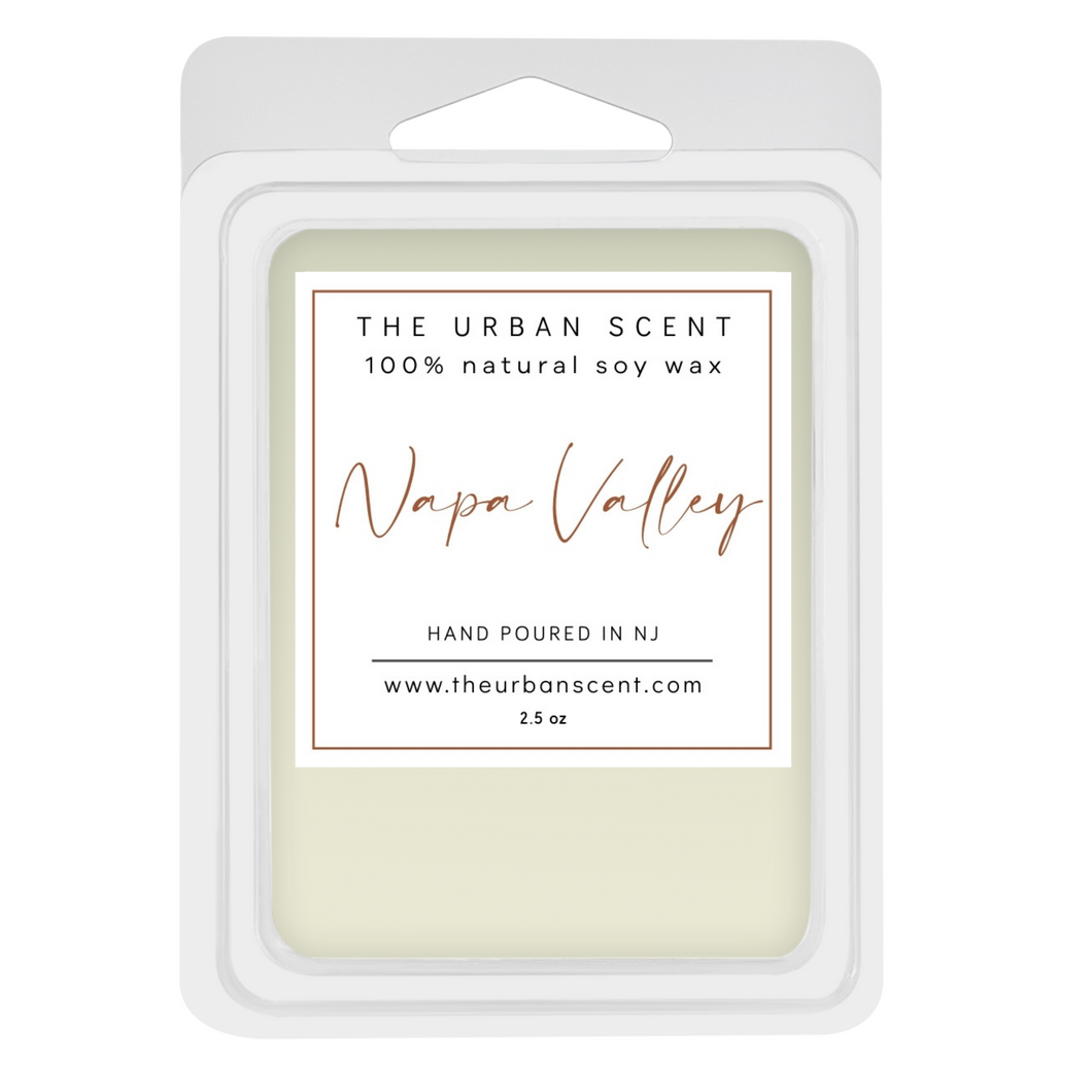 The Urban Scent 100% natural Napa Valley scented wax melts. 2.5 oz Hand poured in NJ soy