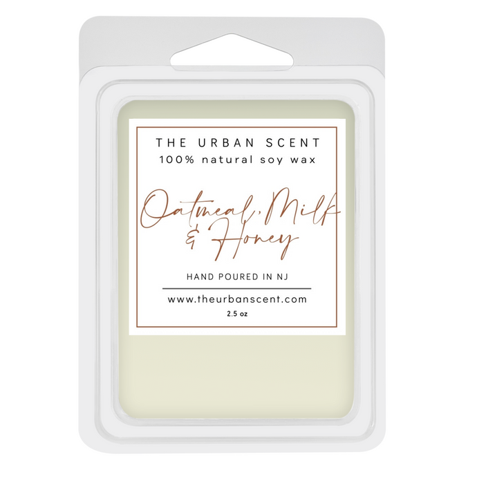 The Urban Scent 100% natural Oatmeal, Milk & Honey scented wax melts. 2.5 oz Hand poured in NJ soy