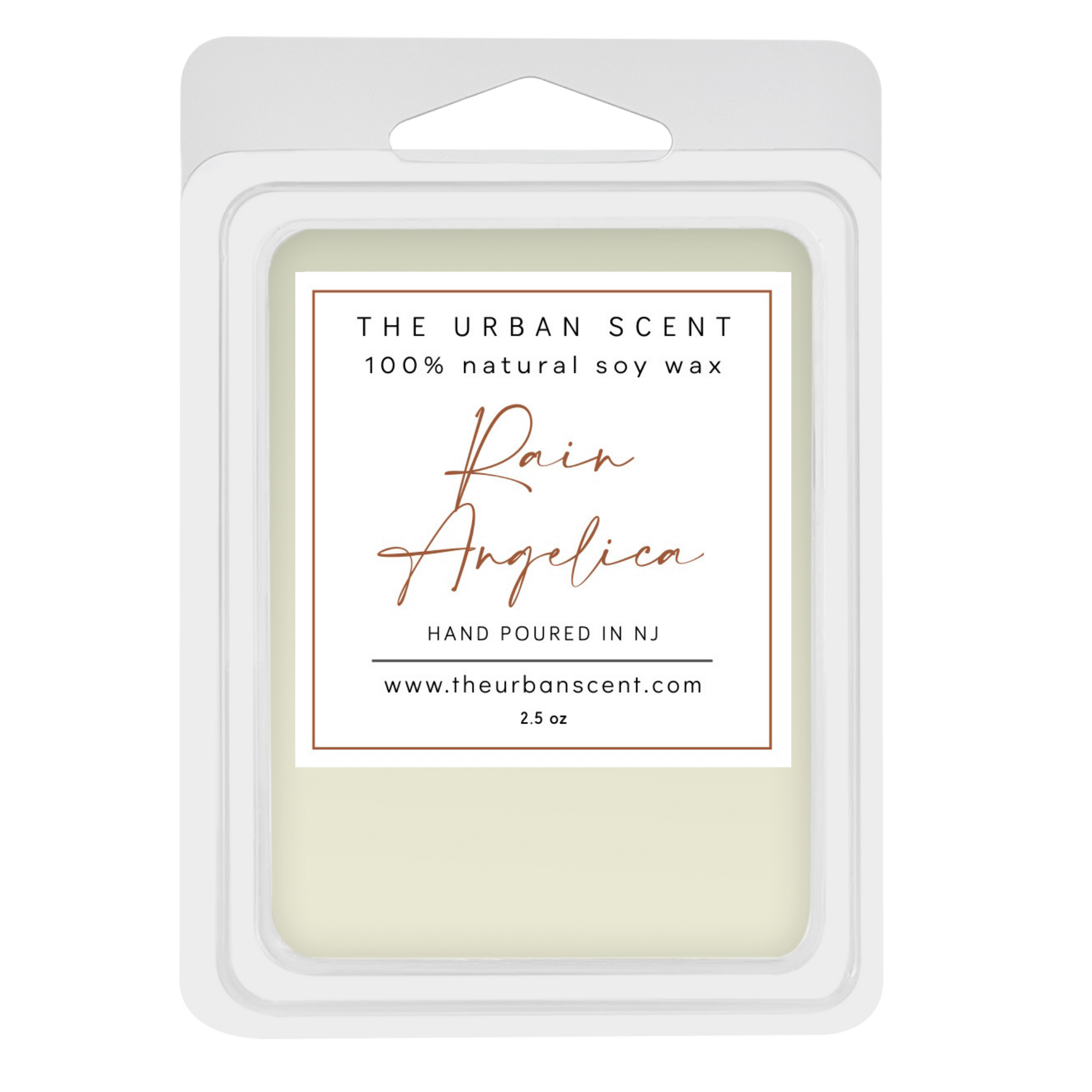 Rain Angelica scented soy wax melts , hand poured - The Urban Scent