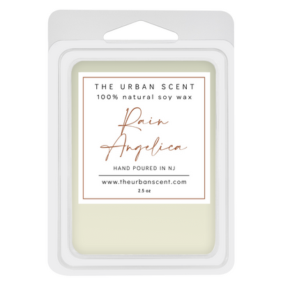 Rain Angelica scented soy wax melts , hand poured - The Urban Scent