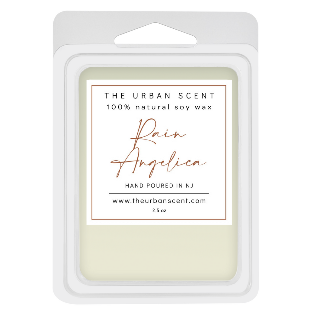 Rain Angelica scented soy wax melts , hand poured - The Urban Scent