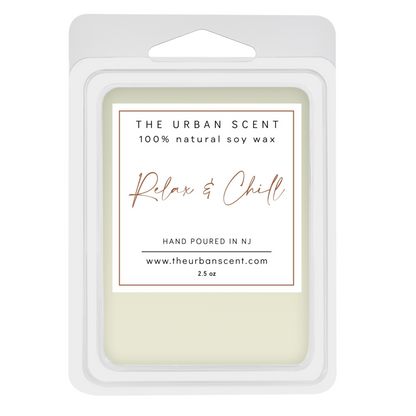 The Urban Scent 100% natural Relax & Chill scented wax melts. 2.5 oz Hand poured in NJ soy