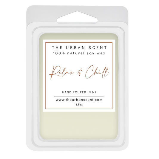 The Urban Scent 100% natural Relax & Chill scented wax melts. 2.5 oz Hand poured in NJ soy