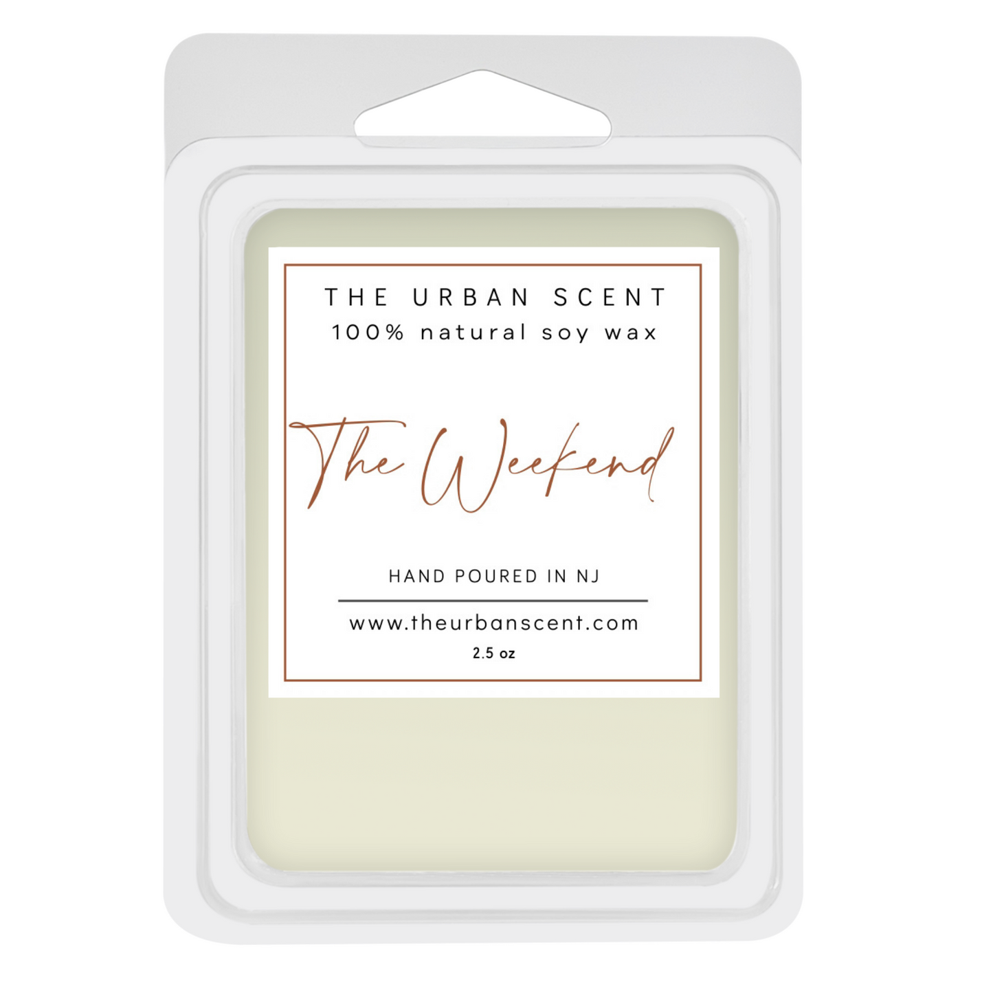 The Urban Scent 100% natural The Weekend scented wax melts. 2.5 oz Hand poured in NJ soy