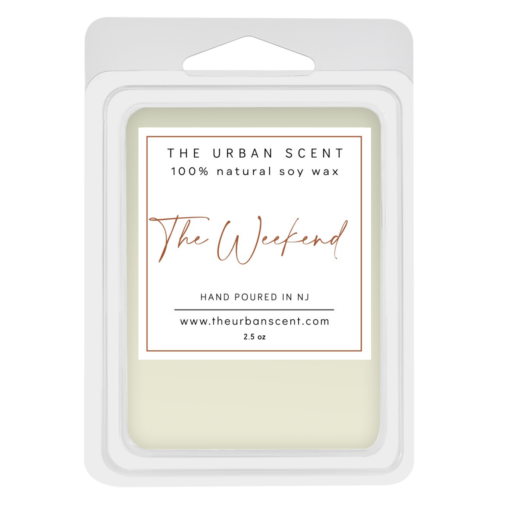 The Urban Scent 100% natural The Weekend scented wax melts. 2.5 oz Hand poured in NJ soy