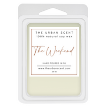 Load image into Gallery viewer, The Urban Scent 100% natural The Weekend scented wax melts. 2.5 oz Hand poured in NJ soy
