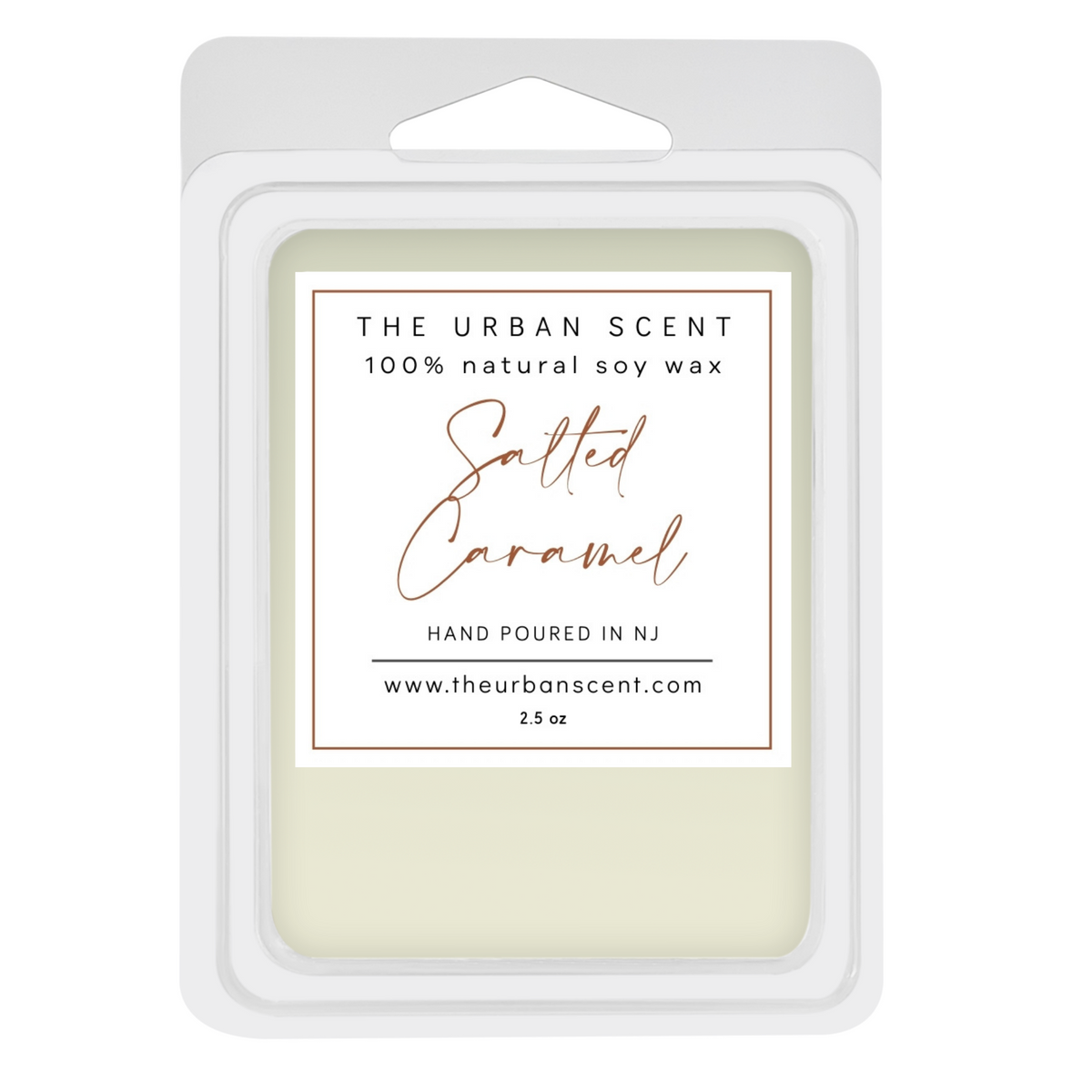 Salted Caramel soy wax melts by The Urban Scent